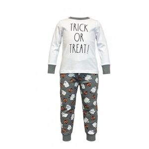 Rae Dunn Boys Halloween "Trick or Treat" Pajamas Set NWT 4T